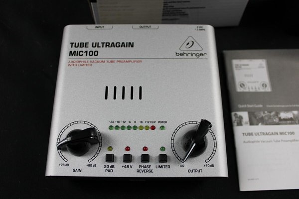 Mikrofonverstärker Behringer Tube Ultragain MIC 100 NEU