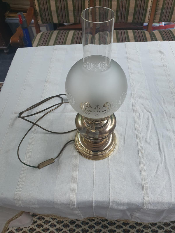 Tischlampe elektrisch in Gaslampen Optik